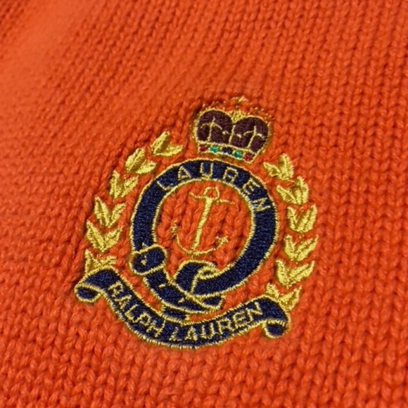 Ralph Lauren Quarter Zip Orange - Picture 5 of 5